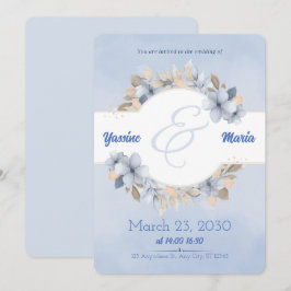 Wedding Invitation Card Save the Date Spara Datumet