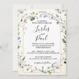  Wedding invitation Floral Arch Inbjudningar