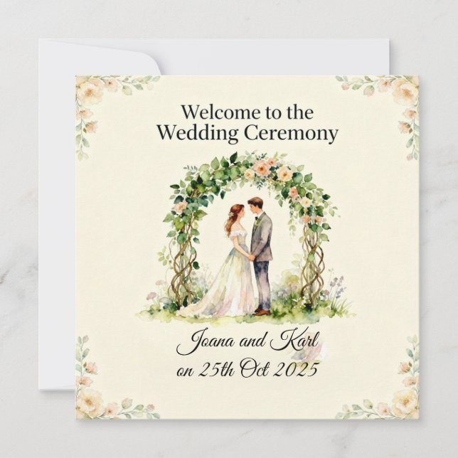 Wedding Invitation  Inbjudningar (Framsida)