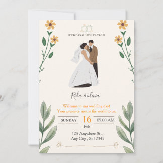Wedding Invitation Inbjudningar