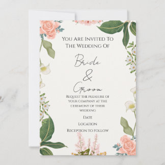 Wedding Invitation Inbjudningar