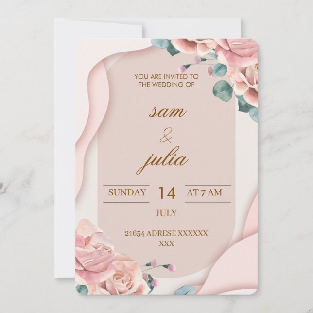  Wedding Invitation Inbjudningar (Framsida)