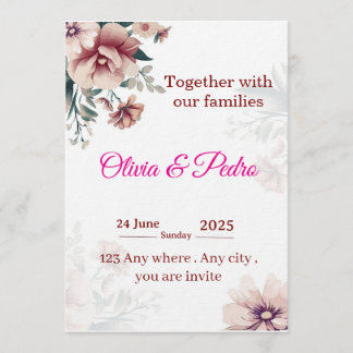 Wedding invitation inbjudningar