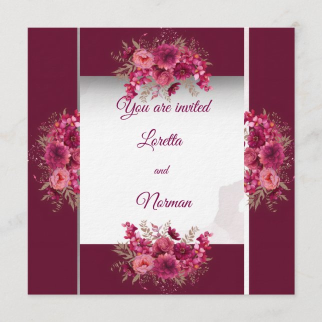 wedding invitation inbjudningar (Framsida)