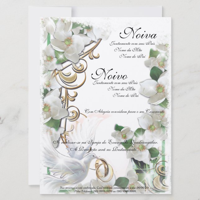 Wedding Invitation Inbjudningar (Framsida)