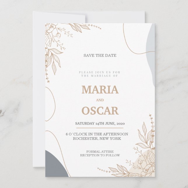 wedding Invitation Inbjudningar (Framsida)