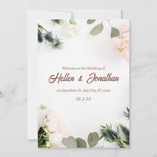 Wedding Invitation Inbjudningar (Framsida)