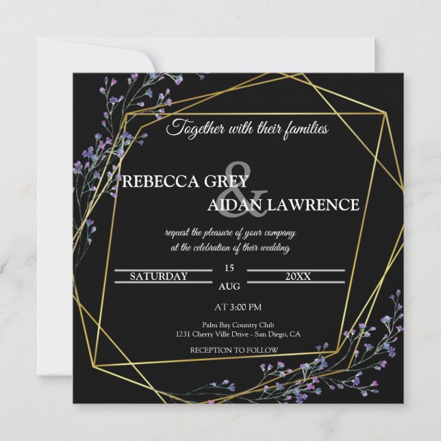 wedding Invitation Inbjudningar (Framsida)