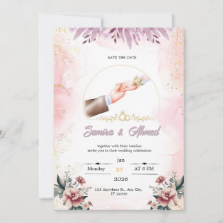 Wedding invitation  julkort