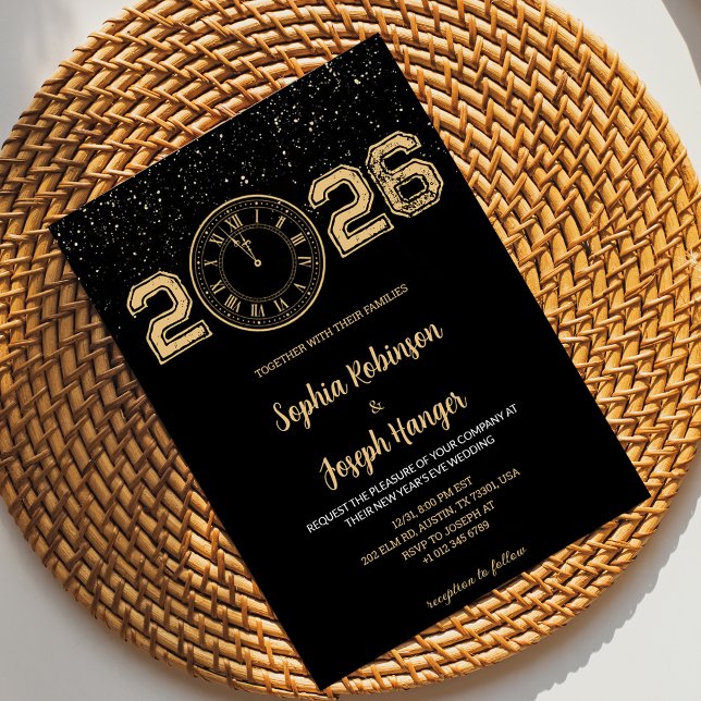 Wedding Invitation new year celebrations  Inbjudningar (Skapare uppladdad)