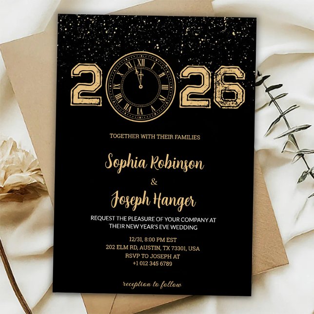 Wedding Invitation new year celebrations  Inbjudningar (Skapare uppladdad)