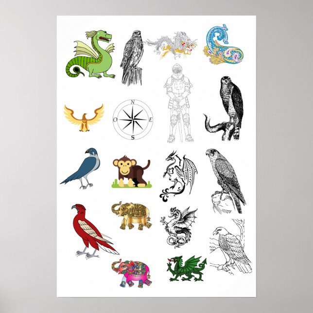 Wedding Invitation Poster | Elegant Animal Art (Framsidan)