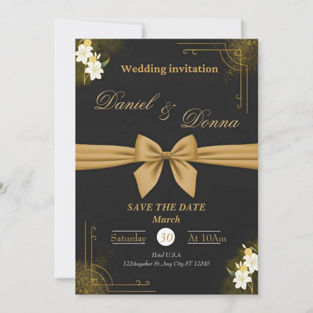 Wedding invitation : The best Invitation Inbjudningar (Framsida)