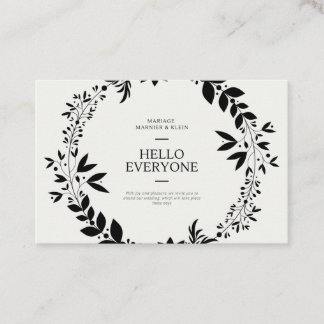 wedding invitation visitkort