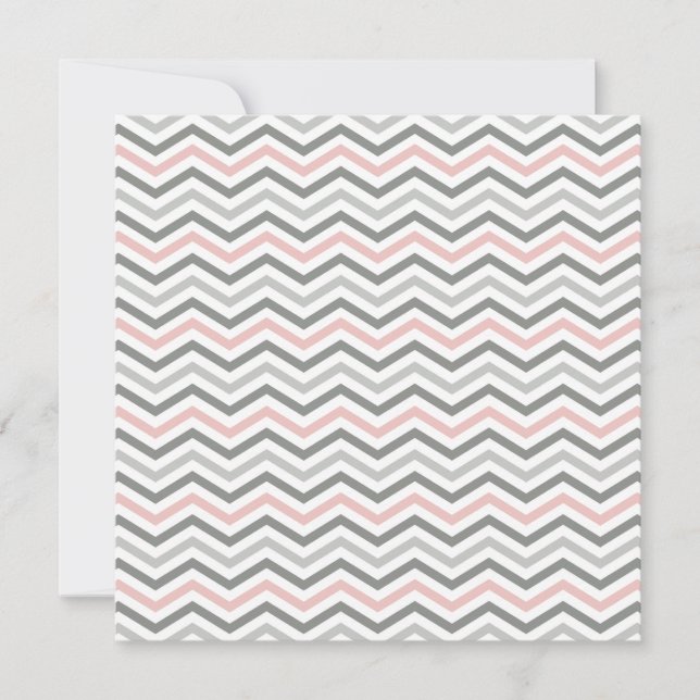 WEDDING INVITATIONS: CHevron1 SQ 2 Inbjudningar (Framsida)