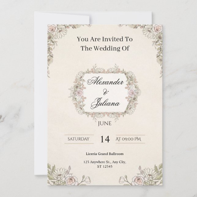  Wedding Invitations Inbjudningar (Framsida)