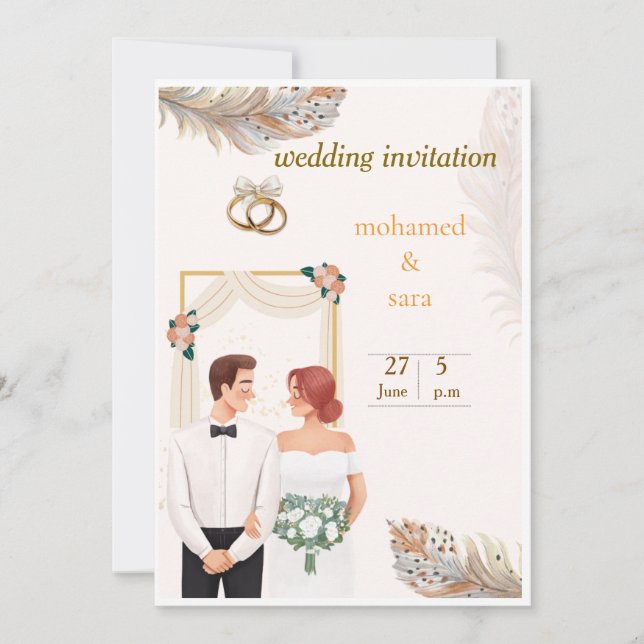 wedding invitations  inbjudningar (Framsida)