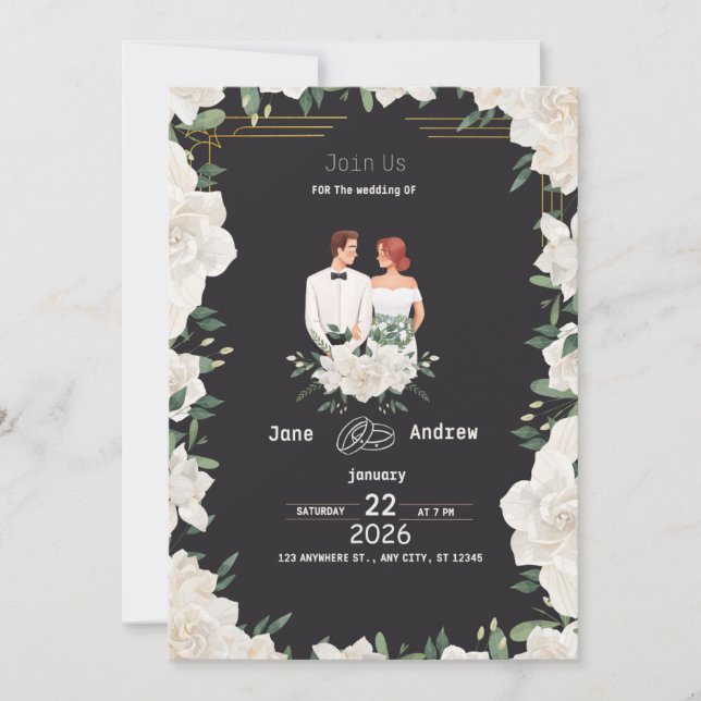 wedding invitations inbjudningar (Framsida)