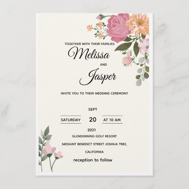 Wedding Invitations Inbjudningar (Framsida)