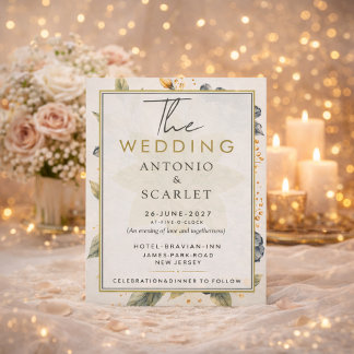 Wedding Invitations QR Code Elegant And minimalist Inbjudningar