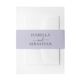 Wedding Lavender Lilac  Band För Inbjudningskort