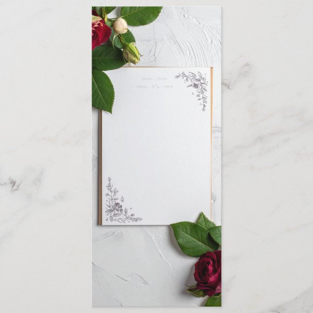 wedding menu meny (Framsida)