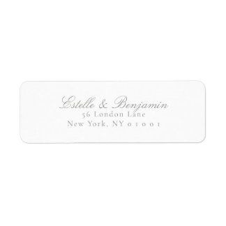 Wedding Modern Return Address Returadress Etikett