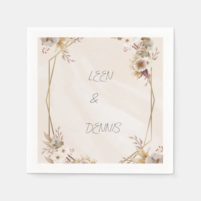 Wedding Napkin Pappersservett (Framsidan)