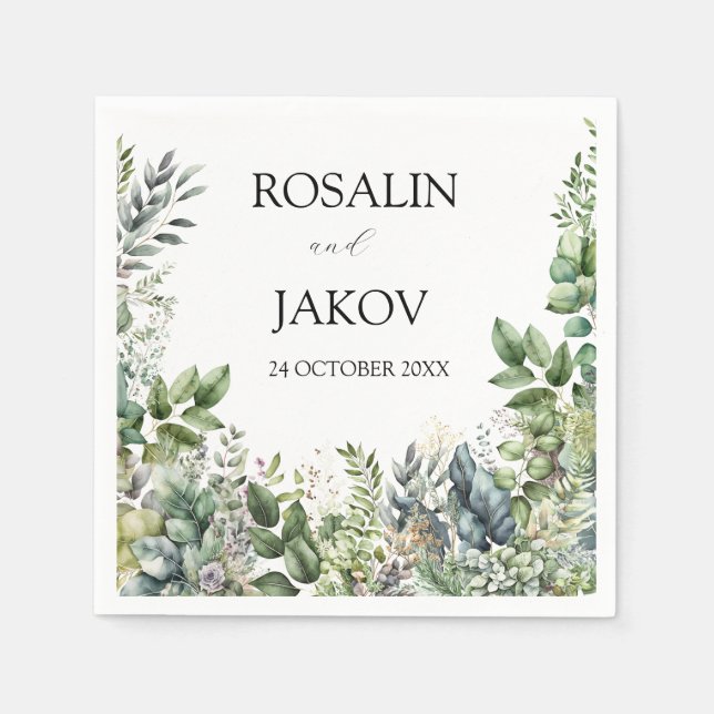  Wedding Napkins Pappersservett (Framsidan)