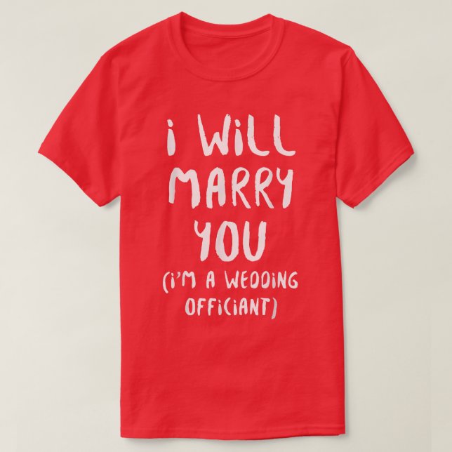 Wedding Officiant You Internet Ordained Minister 2 T Shirt (Design framsida)