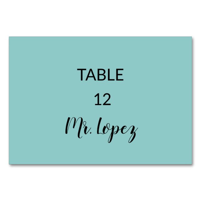 Wedding  Place Card Paper - Table Decorations Bordsnummer (Framsidan)