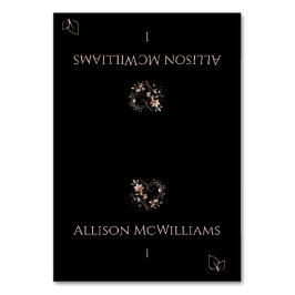 Wedding Place cards-Flowers-Vegetarian Icon Bordsnummer