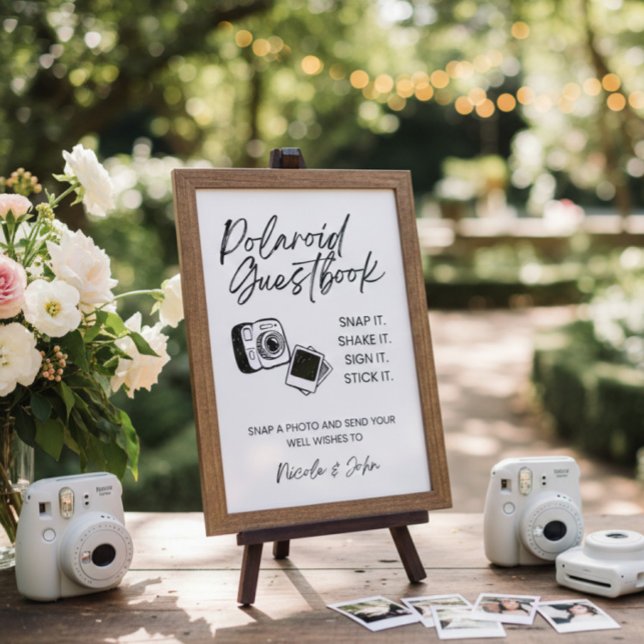 Wedding Polaroid Photo Guest Book Poster (Skapare uppladdad)