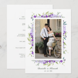Wedding Purple Shades Flowers & Branches Photo Spara Datumet