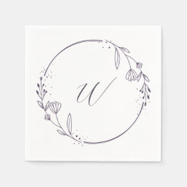Wedding Reception Initial Napkins Pappersservett
