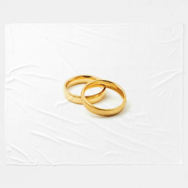 Wedding rings fleecefilt (Framsidan (Horisontell))
