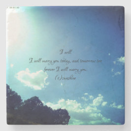 WEDDING ROMANTIC Coaster art design style Stenunderlägg