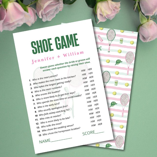 Wedding Shoe Game Tennis Bridal Shower Game (Skapare uppladdad)