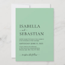 Wedding Simple Dark Sea Green