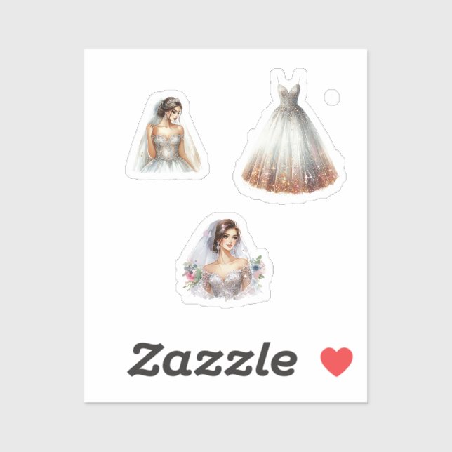 wedding stickers klistermärken (Ark)