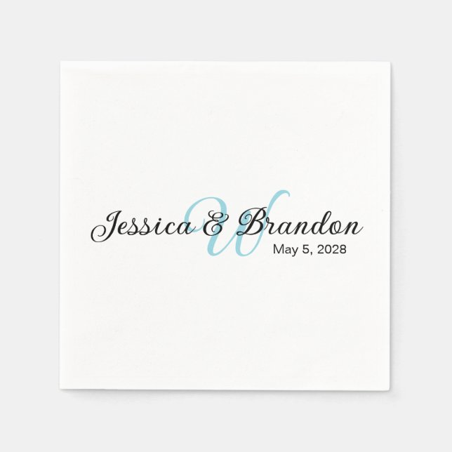 Wedding Water Bottle Label 016 Pappersservett (Framsidan)