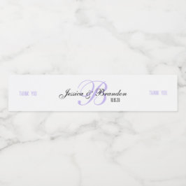 Wedding Water Bottle Sticker WW-006v2 Vattenflaska Etikett