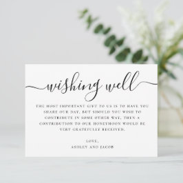 Wedding Wishing Well | Minimalist Honeymoon Fund Tilläggskort