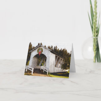 Weddle täckte överbryggar jul helgkort