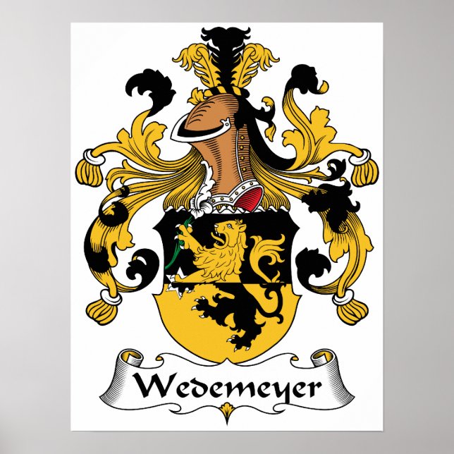 Wedemeyer Family Crest Poster (Framsidan)