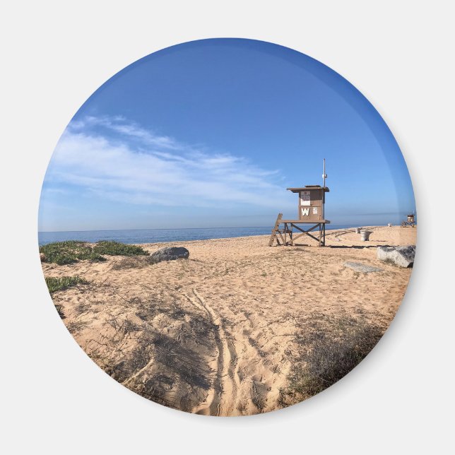 Wedge, Newport Beach, Kalifornien Magnet (Framsidan)