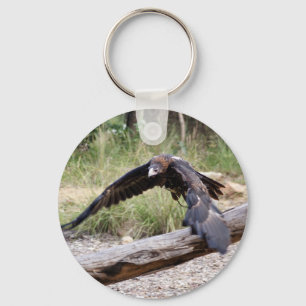 Wedge Svan Eagle Flygande Nyckelring