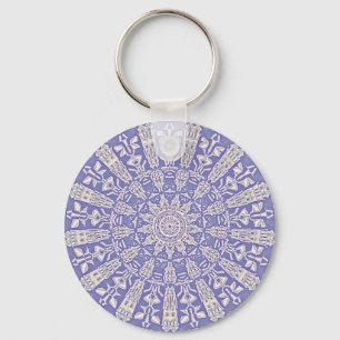 Wedgewood-stil Keychain Nyckelring