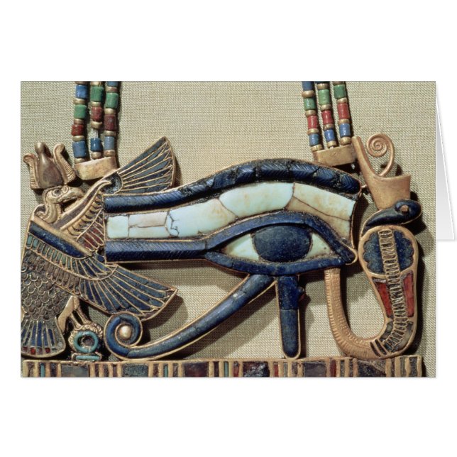 Wedjet ögabröstfena hälsningskort (Framsidan Horizontal)