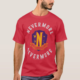 Wednesday Säsong 2 Nevermore 4 Evermore Skoldräkt T Shirt